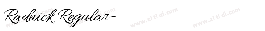 Radnick Regular字体转换 Radnick Regular字体转换